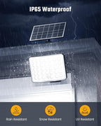 ONLYWIN Solar Lights Outdoor Bright Solar Dusk to Dawn Light with 3000mAh Battery, IP65 Waterproof Remote Control Outdoor Light, 3 Working Modes for Garage, Porch, Patio, Shed, 1-Pack