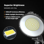 AIKVSXER 200W LED Barn Light 30000LM Dusk to Dawn LED Outdoor Area Security Light with Photocell IP66 Waterproof 6500K Daylight for Yard Street Farm Garden Garage 6 Pack