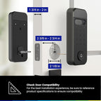 myQ Secure View™ 3-in-1 Smart Lock with 2K HDR Video Doorbell Camera, Face Access, Fingerprint Access, PIN & App Control — Intelligent Entry with Built-in Camera, Color Night Vision & Two-Way Audio