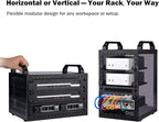 GeeekPi DeskPi RackMate TT Mini Server Cabinet for Mini PC, Network, Servers, Audio, and Video Equipment