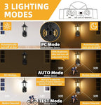 Lamomo 2 Pack Motion Sensor Outdoor Lights, Upgrade Dusk to Dawn Exterior Light Fixture Wall Mounted, 100% Anti-Rust Aluminum Waterproof Porch Lights for Patio Front Door Garage