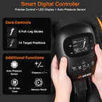 Air Compression Leg Recovery Boots : Dual-Power Sequential Compression System Device with Smart Pressure Sensor - 6 Modes & 14 Positions Foot and Leg Massage for Athletes & Gym (Large)
