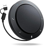 NEWORK Bluetooth Speakerphone for Conference Calls – AI Noise Reduction, 2 Mics, 5W Speaker, USB-C & USB-A Adapter, 10-14H Playtime, Compatible with Zoom/Teams/Skype/Meet