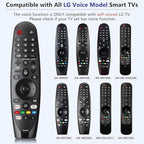 Voice Magic Remote Replacement Control, Compatible with LG Smart TVs, AN-MR20GA MR19BA MR21 MR22 MR23 Series, Google Assistant, Alexa Integration (AKB7585501 Voice)