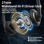 Accutone Conversation 95 Wired Office USB Headset with Environmental Noise Cancelling Microphone & wideband Audio Output, Black