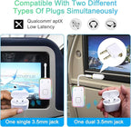 Beeitzie Bluetooth Transmitter for Airplane,Bluetooth V5.4 Transmitter for 2 Airpods/Headphones Dual Pairs.Wireless Transmitter for in-Flight/TV/Gym,with AptX LL,Metal Frame