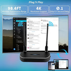 Wireless Hdmi Transmitter and Receiver 4k. One Receiver and Four Transmitter,Switch at Will,165FT/50M VGA Dual Screen Casting Video Audio from PC/Laptop/Netfix/TikTok to Monitor,Projector Equipment