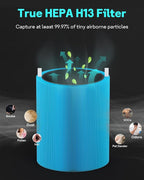 Leemone Blue Pure 411 Series AllergenBlock Filter Compatible with Blueair Blue Pure 411, 411 Auto, 411+ Air Purifier, 2 Pack