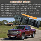 20835553 Driver Side Power Master Control Window & Door & Mirror Lock Switch,Fits for 07-14 Chevy Silverado 1500 2500 3500 Avalanche Suburban 1500 2500 Tahoe/GMC Sierra 1500 2500 3500 Yukon Yukon XL