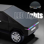 Futuristic Pickup Truck Bluetooth Speaker with LED Display Screen – Practical Gift Choice for Car Model Fans & Audio Users, TWS Stereo, FM Radio, USB/TF Playback, Front LED Headlights, Mic(Black)