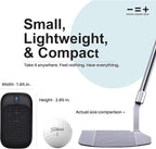 MINUS EQUALS PLUS - = + Golf Speaker/Wireless Wearable Bluetooth Speaker/Portable/Clip on/Up to 18hrs of Battery Life/Built-in Mic for Hands-Free Music and Calls/Water Resistant/Modern Design (Black)