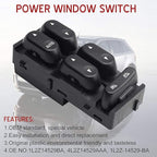 1L2Z14529BA Driver Side Power Master Power Window Switch Compatible with 2002-2004 Ford F250 F350 F450 F550 Super-Duty, 2002-2003 Explorer, 2002-2005 Excursion & Mercury Mountaineer