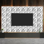 33-Piece 3D Embossed PVC Wall Panel Set – 12x12 Inch Textured Wall Decor – Quick Install, Water-Resistant – Modern Accent Panels for Living Room, Game Room, Bedroom – 33 Sq.Ft. Total Coverage