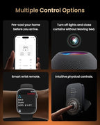 SwitchBot Hub 3 (3rd Gen), Smart Home Hub with 2.4" IPS Screen & Knob Control, WiFi Thermometer Hygrometer, IR Remote (Matter/Bluetooth 200m), Alexa/Google/Apple Home Compatible