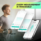 RunStar Scale for Body Weight, 8 Electrodes High Accurate Rechargeable Composition Analyzer with BMR Index Body Fat Digital Scale Composition Muscle & Fat Measurement Large Display 400lb