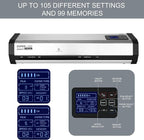 SINCHI Robust 6-Roller Laminator Machine with LCD Display, 3-10 Mil, Heavy Duty, 13-inch Thermal Laminating Machine for Commercial Use, 1.5-Minute Warm-up, 90 Inches/Minute, 105 Settings & 99 Memories