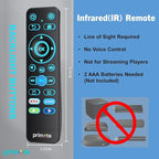 Primote Remote w/Backlit for Fire& Roku Smart-TVs, Including Insignia-Toshiba-TCL-Hisense-ONN-Sharp-Pioneer-Element-Westinghouse Fire/Roku TV (Not for Stick or Box