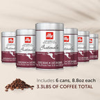 illy Whole Bean Coffee, Guatemala Single Origin Dark Roast, 100% Arabica, Premium Italian Coffee, Ideal for Espresso, Drip, Moka and French Press Brewing, 8.8oz, 6 Pack