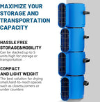 BSMTEK Air Mover Blower Fan, Industrial 1/2HP 2500CFM Monster Floor Blower Carpet Dryers - 3 Speeds, 4 Adjustable Angles, 15FT Long Cord, Stackable - 2026 Upgraded