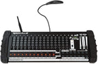 Rockville ROCKFORCE W4 384 Channel Wireless DMX Lighting Controller, MIDI Control, Built-in 2.4GHz Transmitter, Music Triggering, Wide Voltage Input, for DJs and Stage Lighting