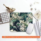 Armanza Square Mouse Pad Japanese Art,Personalized Premium-Textured Custom Mouse Mat Design,Washable Mousepad Lycra Cloth,Non-Slip Rubber Base Computer Mouse Pads for Wireless Mouse