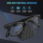 Smart Glasses Charging Stand Dock Compatible with Ray-Ban Meta Wayfarer, Headliner, Skyler, Renewed, Oakley Meta HSTN, Portable Smart Glasses Charger Dock with Charging Adapter (Black)