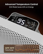 YEW Space Heaters for Lagre Room, Convection Infrared Electric Heater with 360° Whole-Room Heating, Thermostat, 24H Timer, Heaters with Tip-over & Overheat Protection for Indoor Use