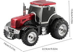 Tractor Head Bluetooth Speaker – unique Bluetooth car speaker with HD stereo, TWS pairing, LED party lights, portable wireless outdoor speaker, car model decoration, and a great gift for men (RED)
