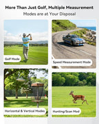 DAZHEN Golf Rangefinder with Slope, 1200 Yards Laser Range Finder Golfing with External Screen, Flag Pole Locking Vibration, 6X Magnification, Golf Accessories for Men