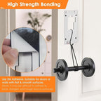 Fansoun Adhesive Video Doorbell Mount for Ring Battery Doorbell(2024 Release) No Drilling Camera Door Mounting Holder Bracket Accessories for Apartments Office Houses (White)