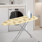 ZCFYGDX Ironing Board Covers,Elastic Edge 3 Bottom Nylon Buckle Straps, Stain Resistant & Resistant Scorch, Easy to Installation Fasteners Minimalist Palm Leaf Print Decor Size-L 17 x 49
