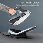 Rowenta Freemove Cordless Iron with Steam, 1600 Watts, Stainless Steel Soleplate, Rapid Heating, Portable Steamer for Clothes, Rechargeable for Wireless Ironing, Handheld Steamer Iron, Blue, DE6730