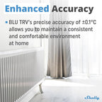 Shelly Blu TRV & Blu Gateway Gen3, Bluetooth-Operated Smart Thermostatic Valve, Smart Thermostatic Radiator Valve, Temperature Control, Home Automation, Compatible with Alexa, Google, Home Assistant