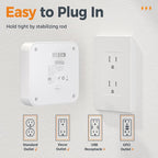 Surge Protector Outlet Extender, TESSAN Multi Plug Adapter with 4 Outlet Splitter and 3 USB (1 USB C), Multiple Plug Expander for Home Office Dorm Room Essentials