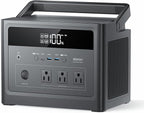 DaranEner Portable Power Station 600W (1200W Surge), 576Wh LiFePO4 Battery Backup, Solar Generator with 100W USB-C Fast Charge, Outdoor Camping RV Backup Power, Home Emergency Power Supply