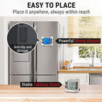 ThermoPro TM02 Digital Kitchen Timer - Dual Countdown Function with Magnetic Backing, Adjustable Alarm & Backlit LCD Display, Ideal for Cooking, Baking and as 24-Hour Shower Clock for Kids