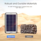 POWOXI 12V Solar Car Battery Charger: 12W Solar Trickle Charger Maintainer with MPPT Controller for Car - RV Boat Marine Motorcycle - Solar Panel Kit for Automotive Trailer Truck Snowmobile Tractor