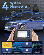 MUCAR CS90 OBD2 Scanner Diagnostic Tool with 28+ Reset Services, Oil/EPB/SAS/BMS/Injector, ABS Bleeding, Throttle Relearn, ABS SRS Engine Transmission Code Reader, FCA AutoAuth, Lifetime Free Update
