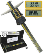 iGAGING Absolute Origin 0-6" Double Cut Depth Digital Caliper, IP54 Electronic, SPC/USB Output Port, Inch, Metric, Fraction Modes, Case, Manual, & Battery
