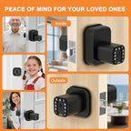 Richelock IU52 Double-Sided Keypad Door Lock, All-Weather, Fully Waterproof Keyless Entry with Dual-Sided Programmable Codes, Same Key Both Sides for Outdoor, Indoor, Gate & Fence