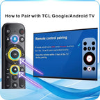 B BraiNice Universal Remote for All TCL TV Remote Replacement, Motion Backlit, Voice Control & Bluetooth, for Google Smart TV, TCL-Smart and Android TVs 2026-2016