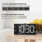 Mesqool Loud Alarm Clock for Heavy Sleeper, with Vibration for Hearing Impaired Deaf, Annoying Clock for Bedroom,USB Port,Dual Alarm with Snooze