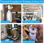 PVC Dust Collection Hose 2-1/2"x20',2.5 Inch Dust Collector Vacuum Hose for Workshop Woodworking Dust Collection System,Puncture Resistant Flex Clear PVC Fume Hose Tube w/Carbon Steel Wire
