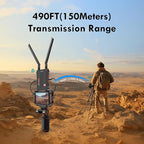 Wireless HDMI Transmitter and Receiver 4K: 2.4/5.0GHz HDMI Wireless Extender Kit for Streaming Video/Audio from DSLR/Camera/Projector/DVR/Laptop/PS4, 490FT (150M) Long Range 0.1S Low Latency