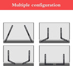 Dynavista Soundbar Mount Sound Bar TV Bracket for Mounting Above or Under TV, Fits 22lbs(10kg) with Adjustable Long and Short Extension Arm