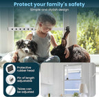 Gadgetzan 2 Pack Window Security Bars Adjustable 11"-18",Portable Short Sliding Window Lock Bar for Child Safety/Anti-Theft,Window safety lock with Rubber Base for Vertical and Horizontal Window-White