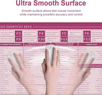 Baziabbo Office Desk Mat, Excel Cheat Sheet Keyboard Mat, Excel Shortcut Desk Pads,Non-Slip Excel Mousepad with Stitched Edges for Computer (Sheet Pink)