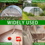 Greenhouse Plastic Sheeting,6 Mil 13×26ft Clear Greenhouse Film,Heavy Duty Plastic Sheeting for Farms Greenhouse Garden Floor Protection
