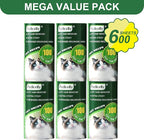 Fedicelly Lint Rollers Pet Hair Extra Sticky Refills,Mega Value Set 600 Sheets for Cat and Dog Hair Removal,100 Sheets Per Roller (Pack of 6)