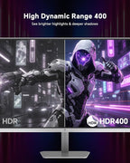 KTC 24 Inch 240Hz Gaming Monitor,1080P PC Computer Monitor with Fast IPS Panel, HDR 400, Adaptive Sync, 1ms(MPRT), 116% sRGB, HDMI Display Port, Eye Care, VESA Mount, White H24F7